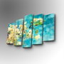 Wallity 5PUC-160 Cuadro decorativo en lienzo de 5 piezas Multicolor